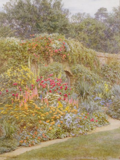 Il giardino di Gertrude Jekyll, Munstead Wood, Surrey da Helen Allingham